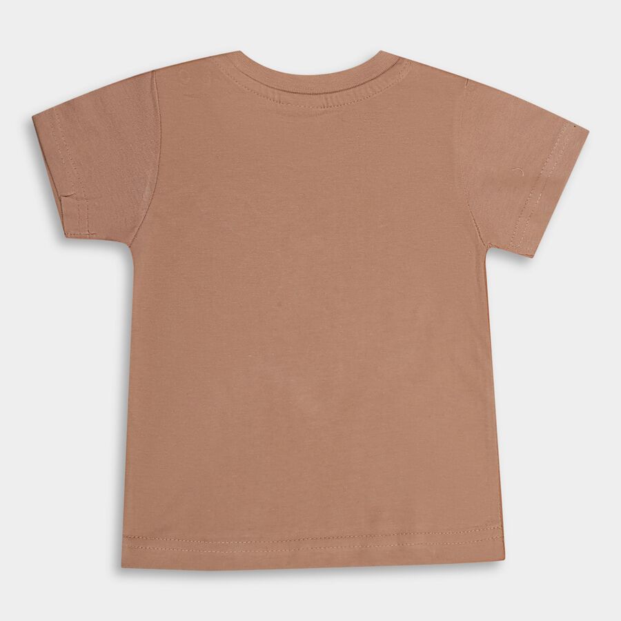 Infants' 100% Cotton T-Shirt, Beige, large image number null