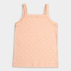 Girls' 100% Cotton Vest (Pack of 2), Peach, small image number null