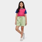 Girls' Shorts, Light Green, small