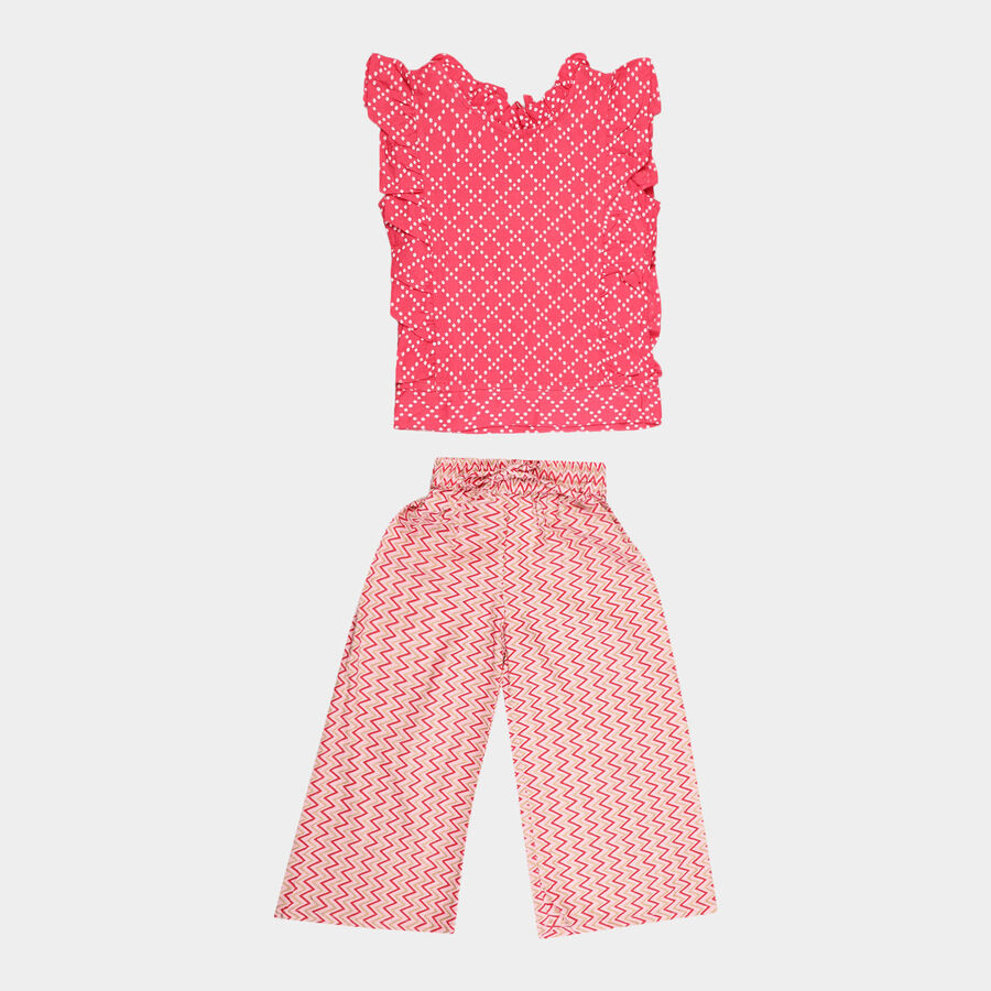 Girls All Over Print Fusion Clothing Set, Pink, large image number null