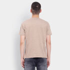 Cotton Round Neck T-Shirt, Beige, small image number null