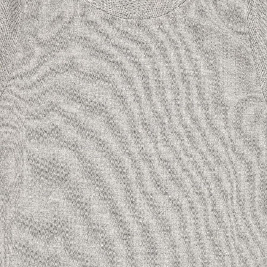 Boys Light Grey Round Neck Thermal, मिश्रित मध्यम ग्रे, large image number null