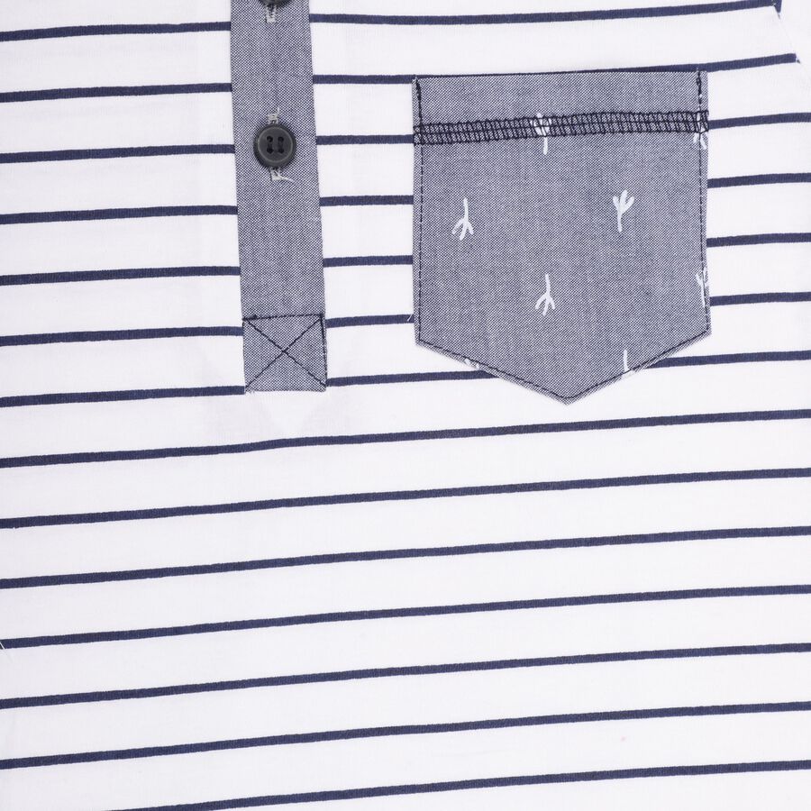 Boys'100% Cotton Woven Baba Suit, सफ़ेद, large image number null