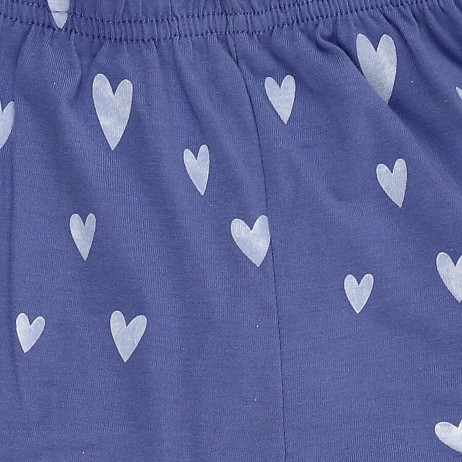 Girls' Lilac Regular Fit Dreamer Printed Pyjama, Lilac, large