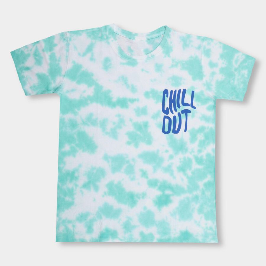 Boys' 100% Cotton Half Sleeves T-Shirt , Light Blue, large image number null