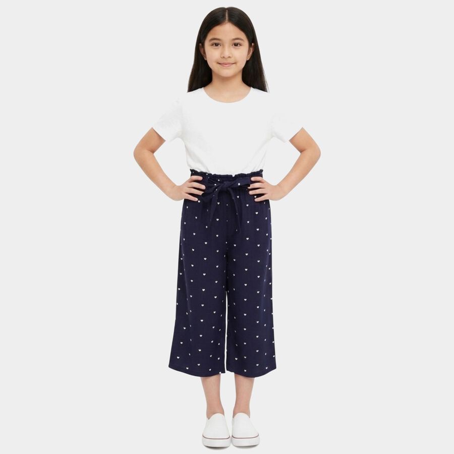 Girls' Capri, Navy Blue, large
