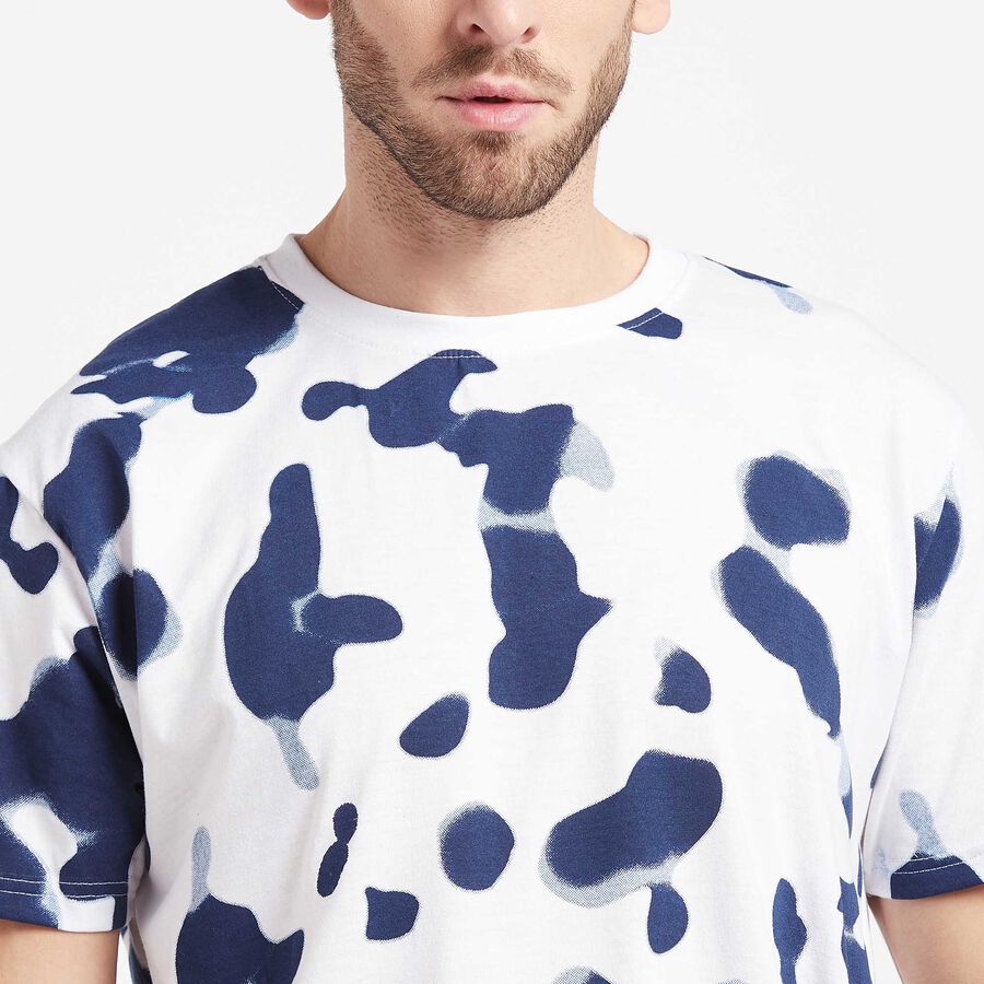 Round Neck T-Shirt, White, large image number null