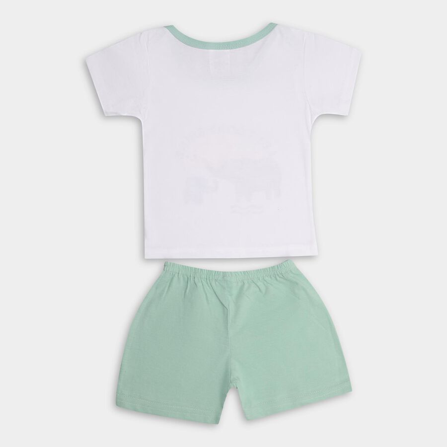 Infant Boys' 100% Cotton Baba Suit , Light Green, large image number null