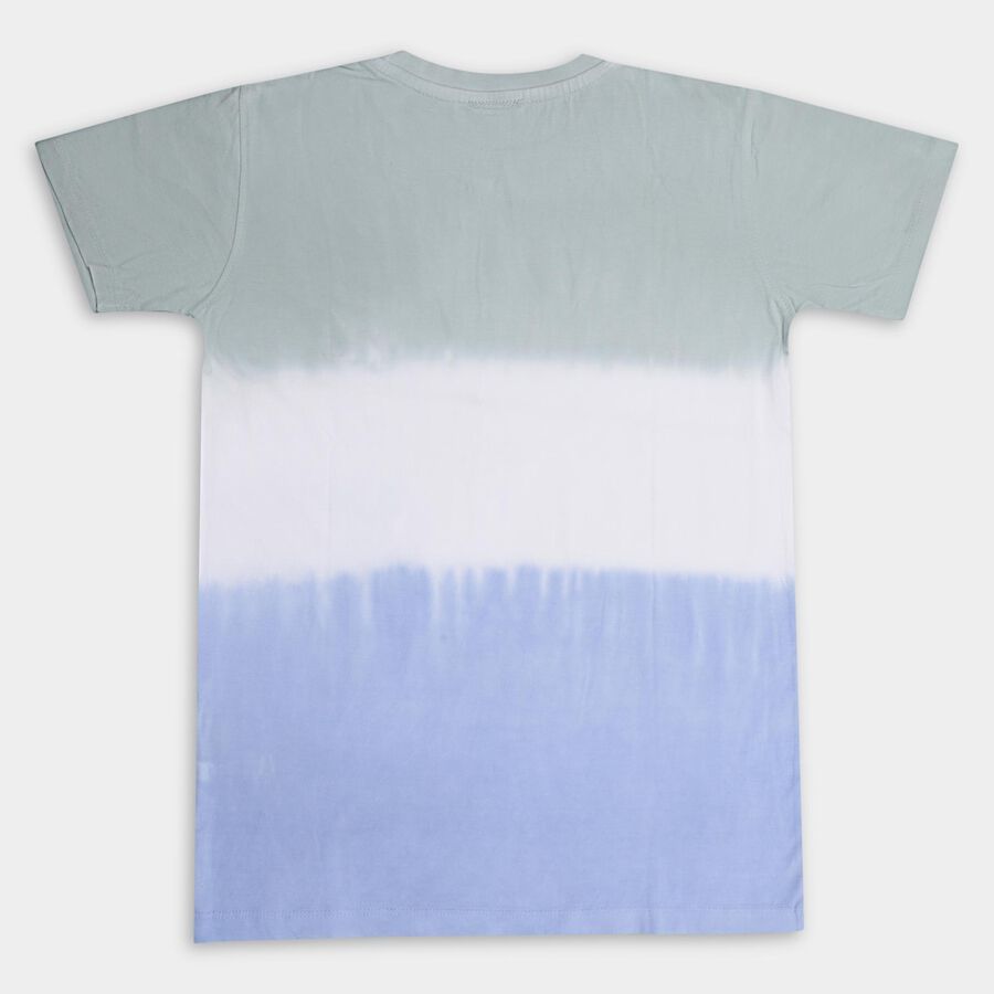 Boys' 100% Cotton Half Sleeves T-Shirt , Light Green, large
