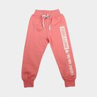 Girls Pink Straight Fit Pyjama, गुलाबी, small