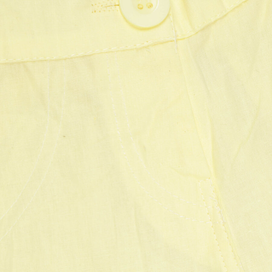 Infants Cotton Shorts Set, Yellow, large image number null