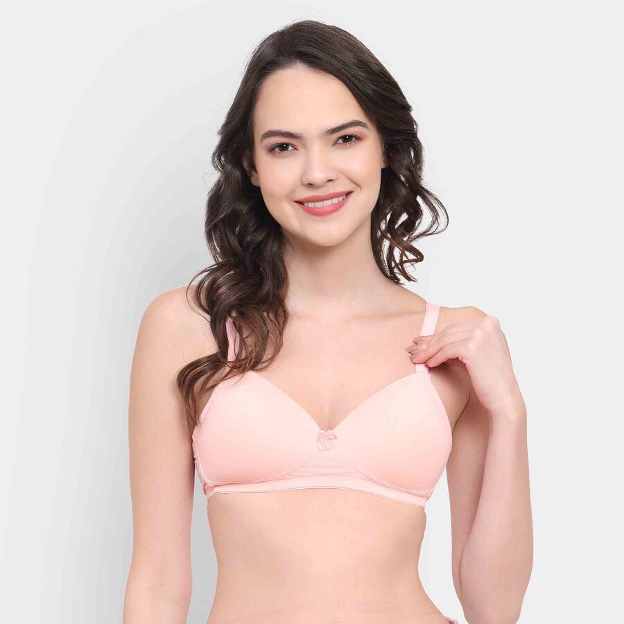 Solid Bra, Peach, large image number null