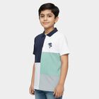 Boys' Midnight Blue Crew Neck Graphic Printed T-Shirt, Mid Blue, small