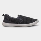 Men's Dark Charcoal Black Slip-On Casual Shoes, Black, small image number null