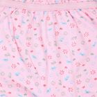 Girls Pink Ruffled Printed Bloomer Shorts, Light Pink, small