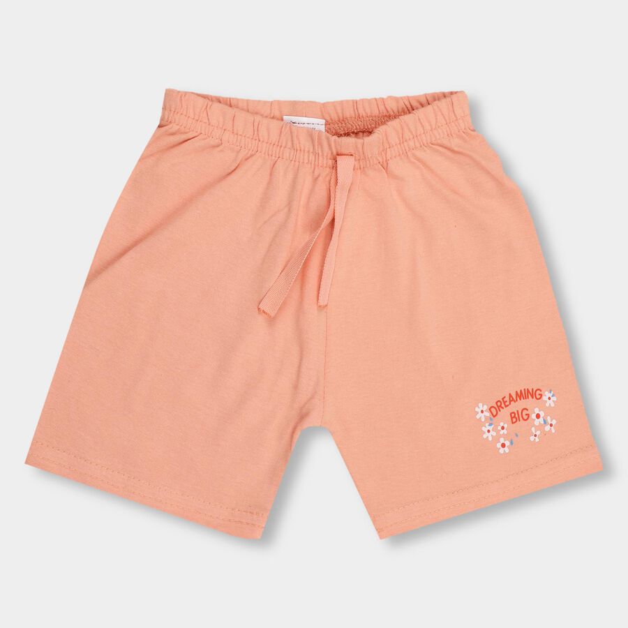 Infants' 100% Cotton Half Pant , Peach, large image number null