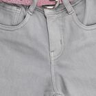Girls' Jeans, हल्का ग्रे, small image number null