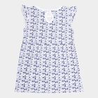 Infants Cotton Frock, Light Blue, small image number null