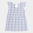 Infants Cotton Frock, Light Blue, small image number null