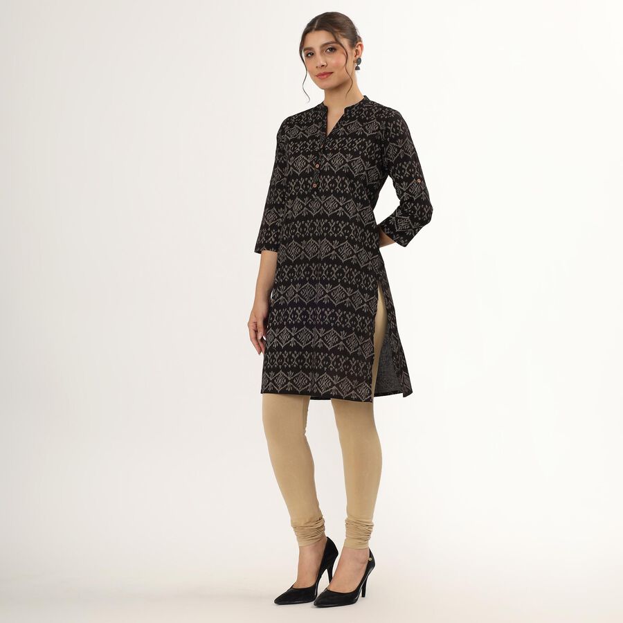 Ladies' 100% Cotton Kurta , Black, large image number null