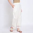 Ladies' Cotton Palazzos, Off White, small image number null