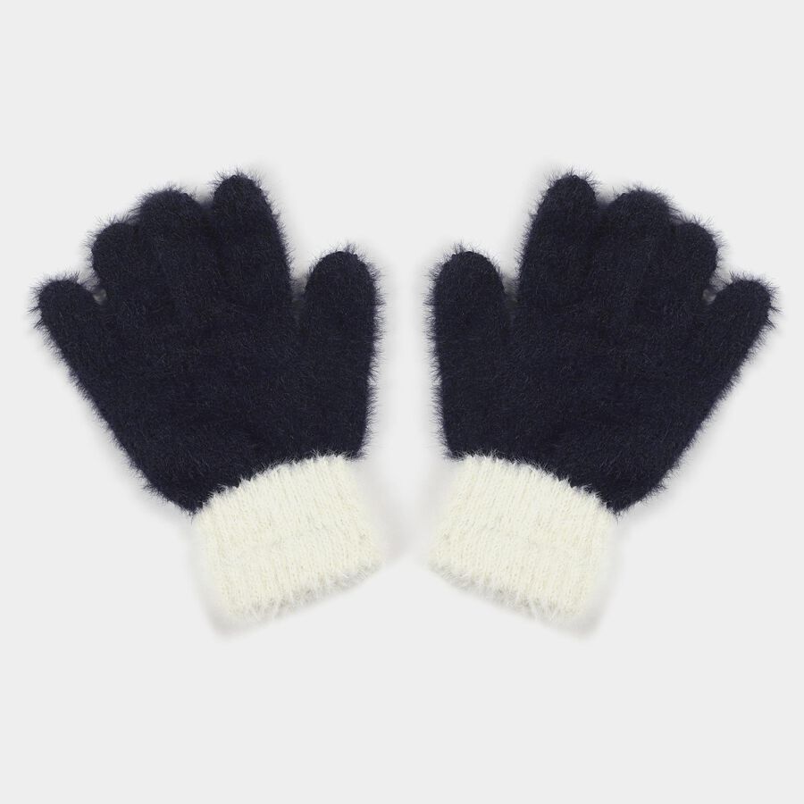 Boys' Gloves, Navy Blue, large image number null