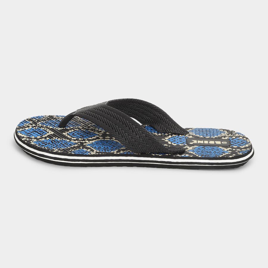 Men's V Strap Slipper, Black, large image number null