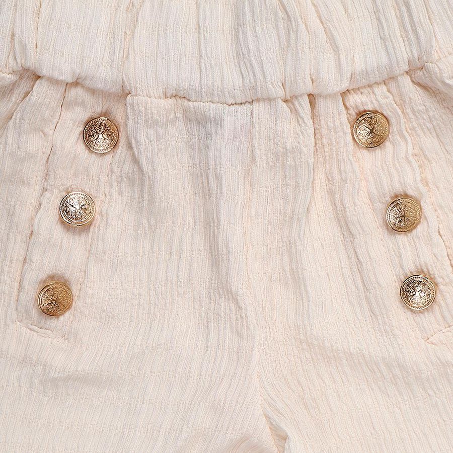 Girls' Shorts, ऑफ व्हाइट, large