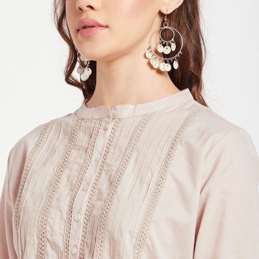Cotton Solid Kurti, गहरा पीला, large image number null
