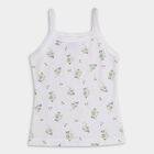 Girls' 100% Cotton Vest (Pack of 2), White, small image number null
