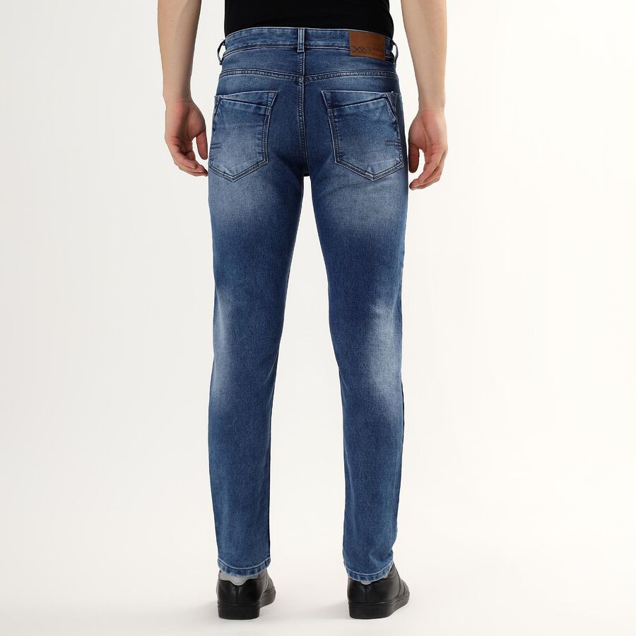Men's Five Pocket Slim Fit Jeans , Mid Blue, large image number null