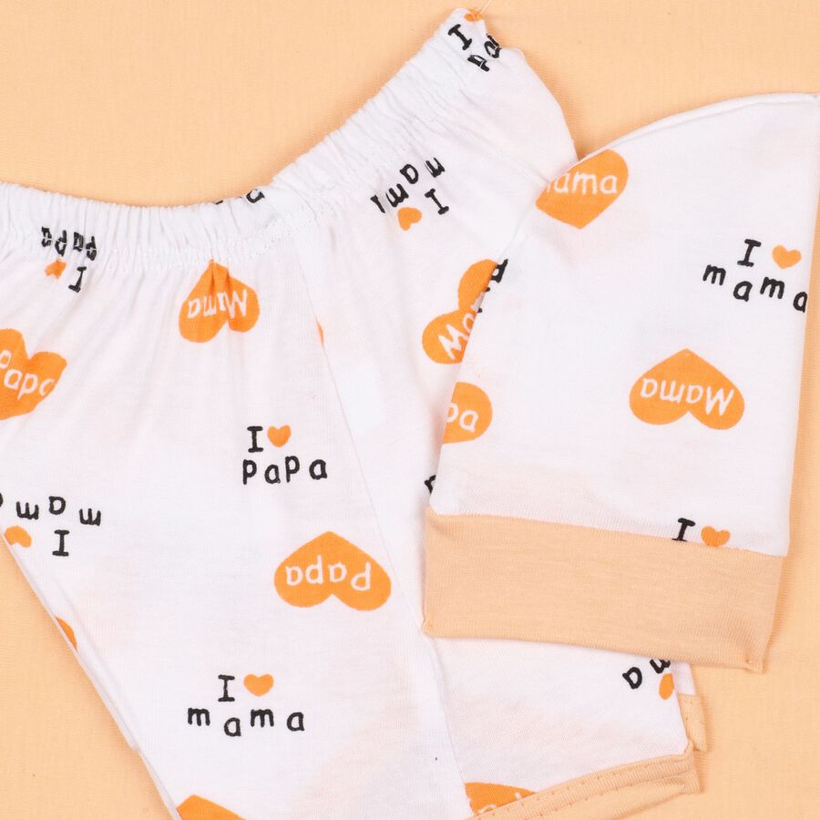 Infant's Cotton Gift Set, Peach, large image number null