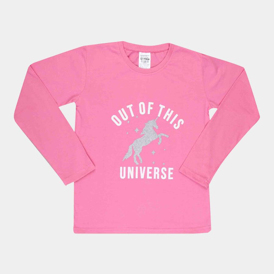 Printed Top, Pink, large image number null
