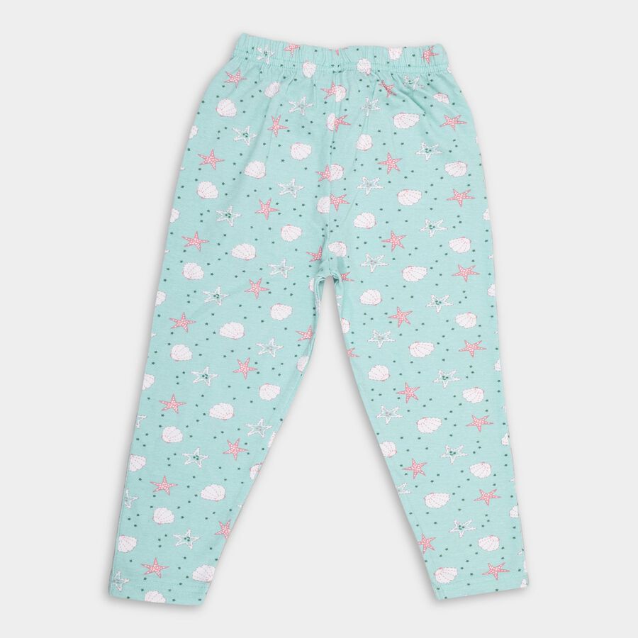 Girls' Pyjama, Aqua, large image number null