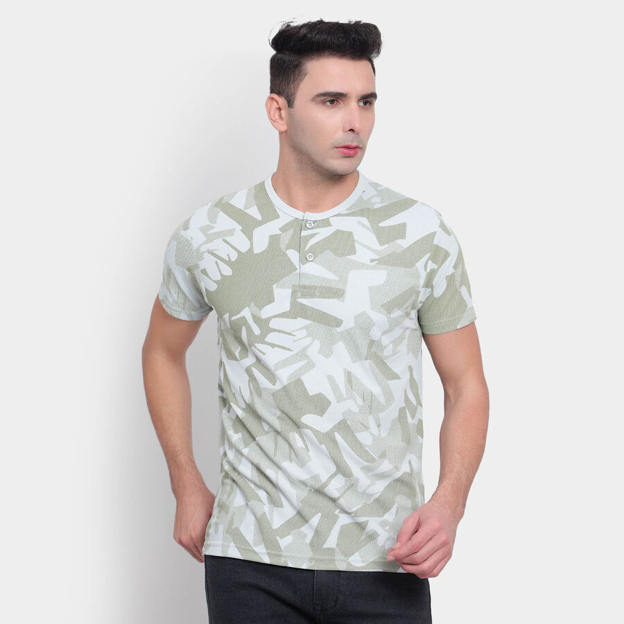 Henley T-Shirt, Light Grey, large image number null