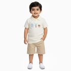 Infants' 100% Cotton T-Shirt, Off White, small image number null
