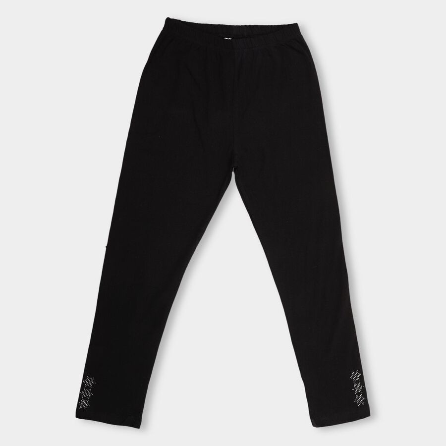 Girls' Legging , Black, large