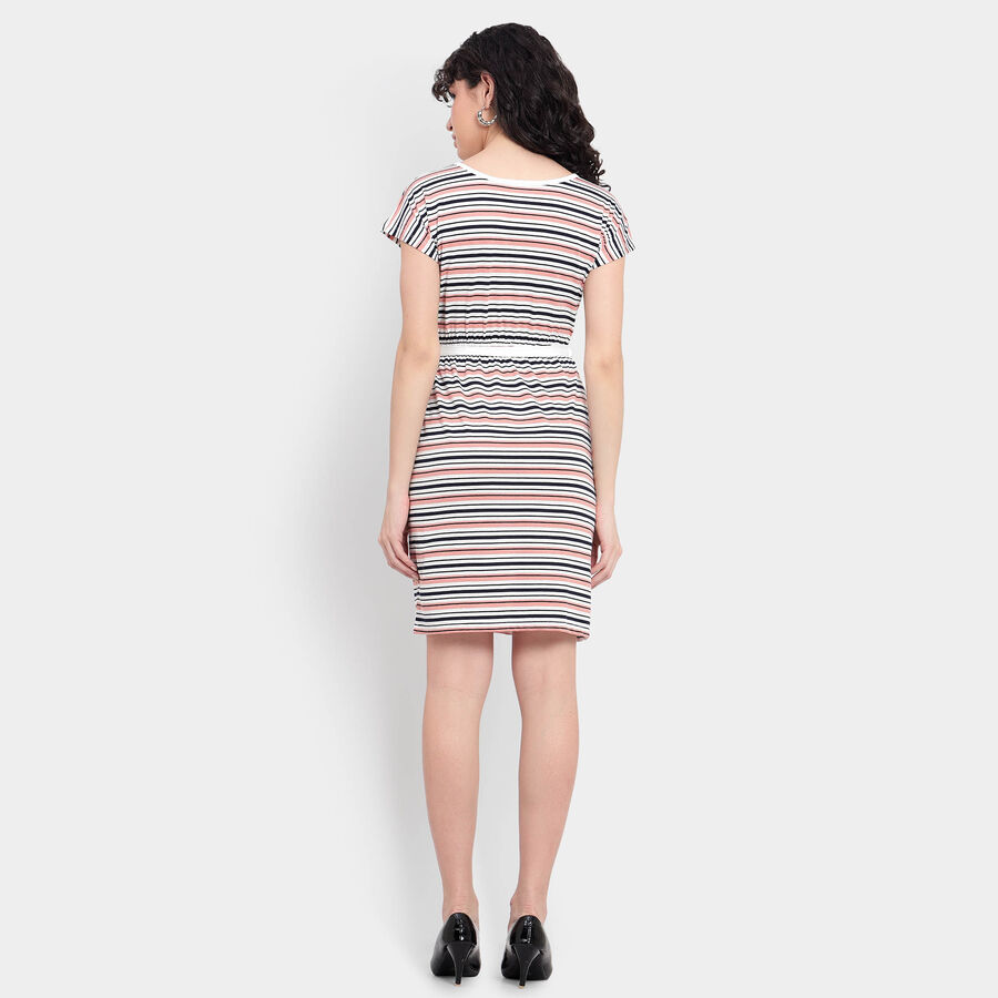 Stripes Dress, Peach, large image number null
