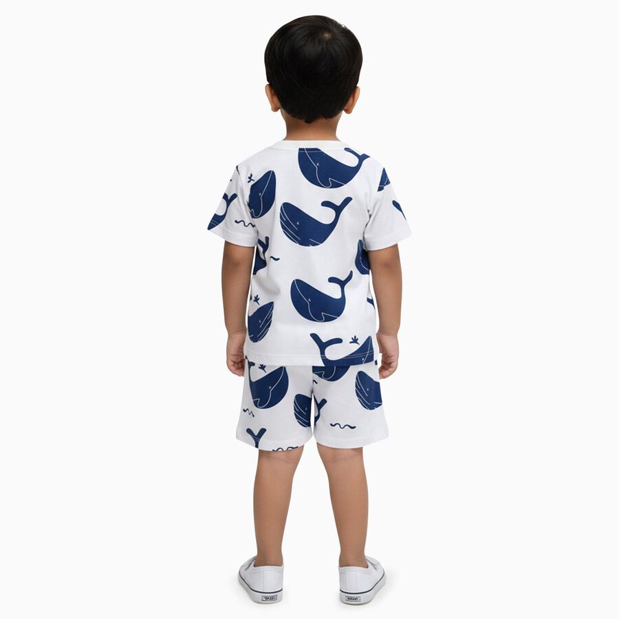 Boys' Night Suit, ऑफ व्हाइट, large image number null