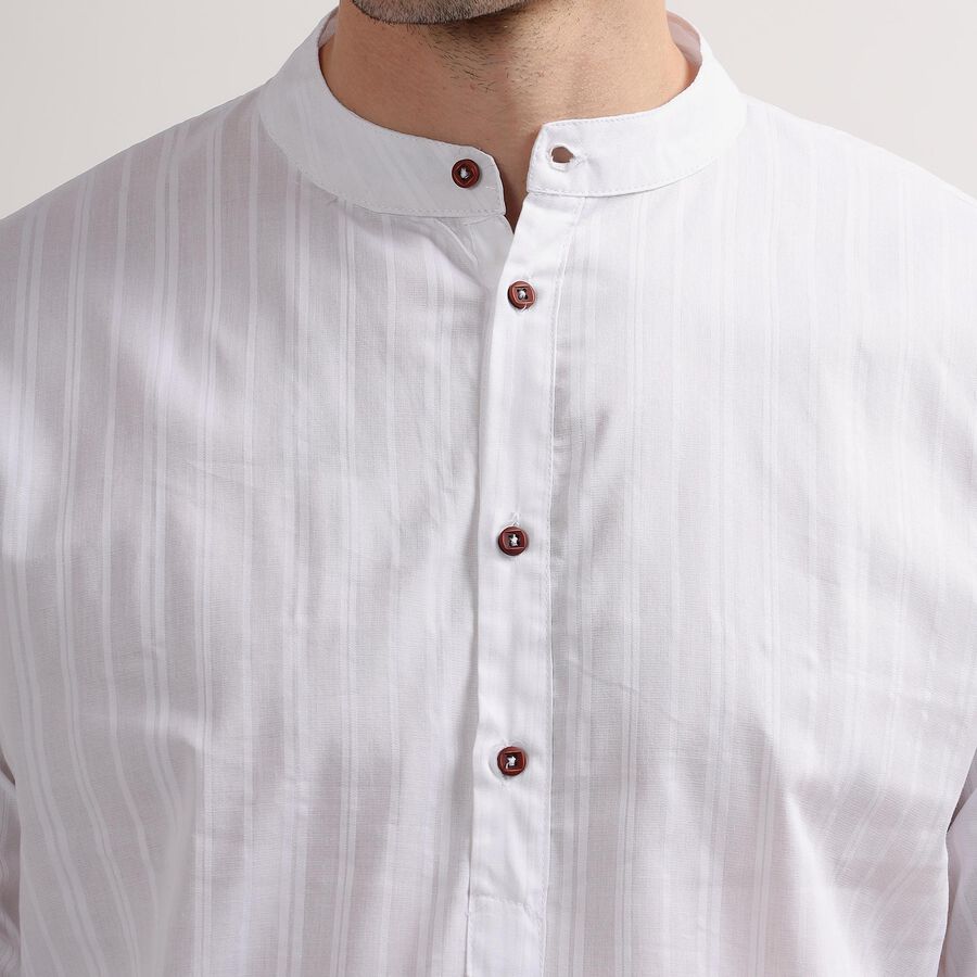Men's Kurta, White, large image number null