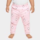 Infants Light Pink Penguin Printed Elastic Waist Pyjama, गुलाबी, small image number null