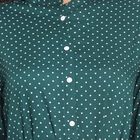 Printed Dress, Dark Green, small image number null