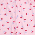 Girls' Cotton Blend Minimalist Pyjama, हल्का गुलाबी, small