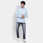 Printed Casual Shirt, Light Blue, small image number null