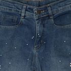 Girls' Jeans, Mid Blue, small