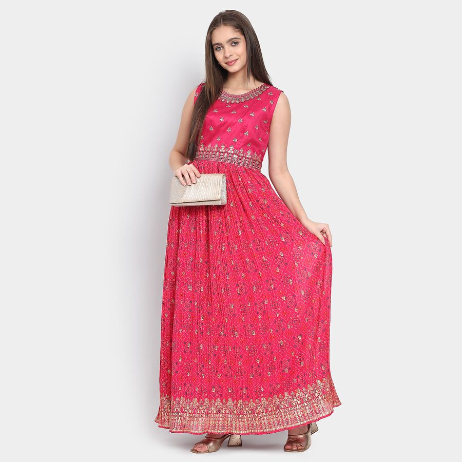 Ladies' Ethnic Set, Fuchsia, large image number null