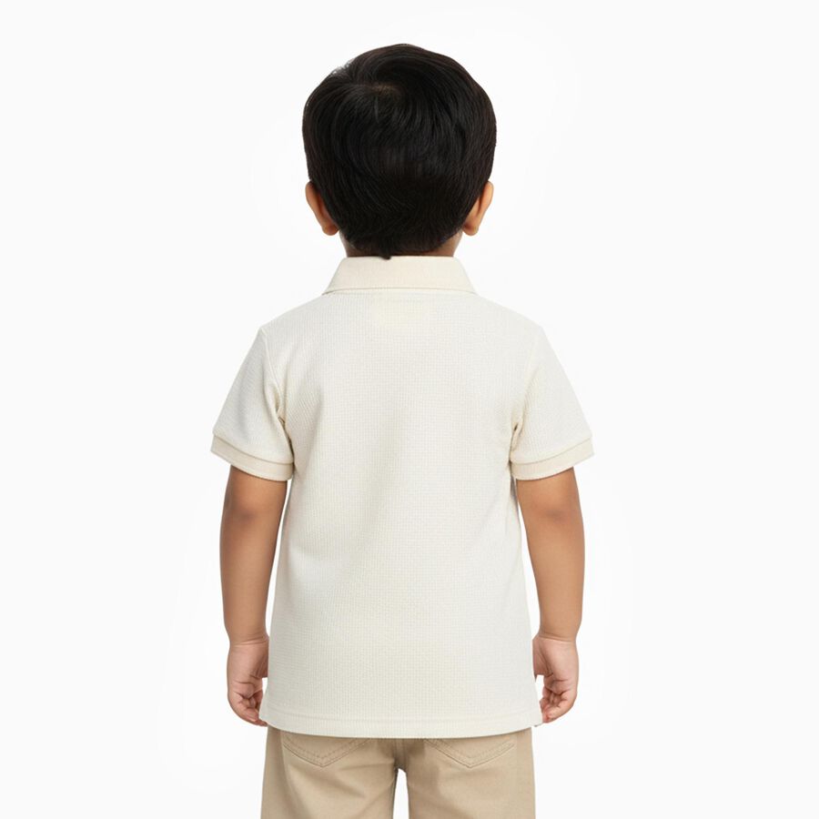 Infants' 100% Cotton T-Shirt, Off White, large image number null