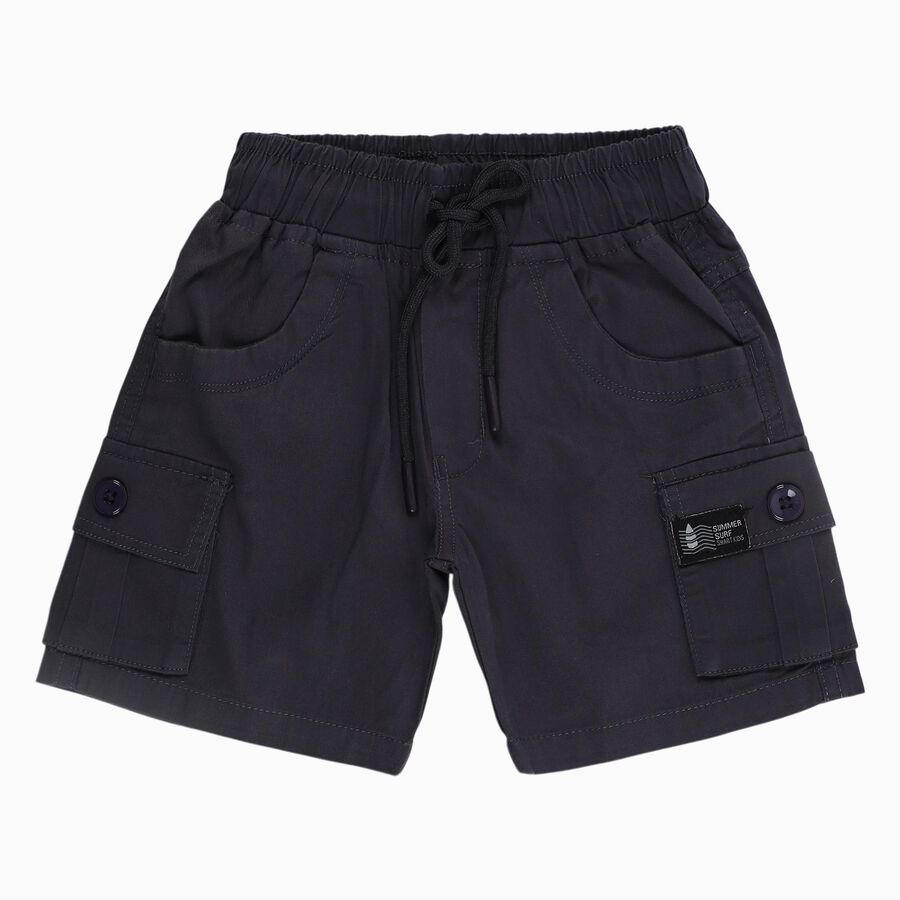 Boys' Bermuda, Dark Grey, large image number null