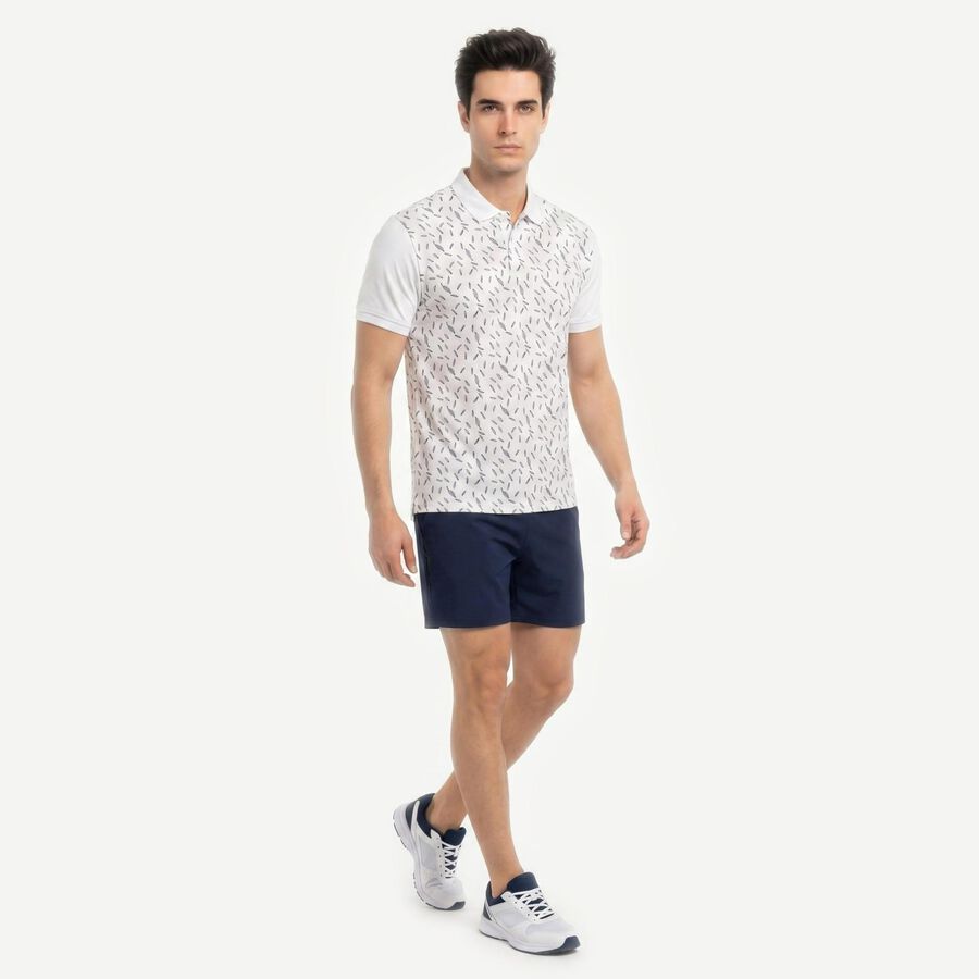 Men's White Round Neck Regular Drifit T-Shirt, सफ़ेद, large