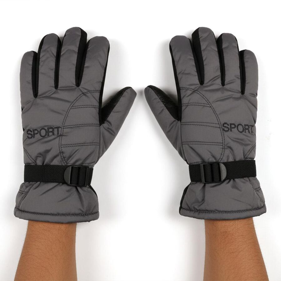 Men's Gloves, हल्का ग्रे, large